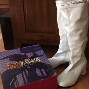 Go Go Boots. 60’s style. NWOT.  Wide-calf.